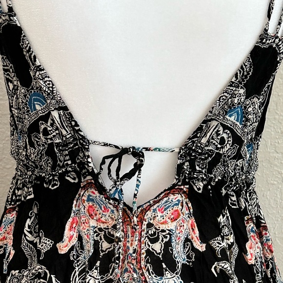 Intimately Free People me to you mini slip dress in black combo size small - Picture 15 of 15